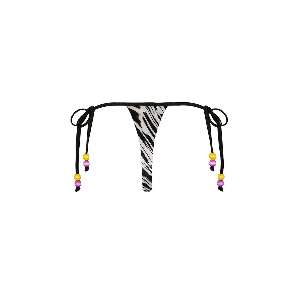 Micro Thong Tie Side Bikini Bottom - Wild Honey