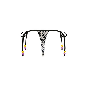 Micro Thong Tie Side Bikini Bottom - Wild Honey