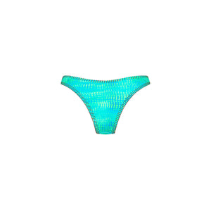 Lace Stitch High Leg Vintage Bikini Bottom - Summer Seas