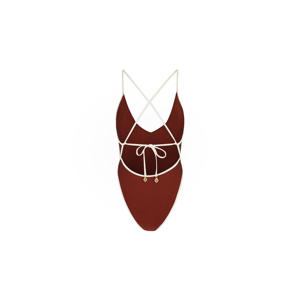 Plunge Cross Back One Piece - Cinnamon Sugar –Kulani Kinis