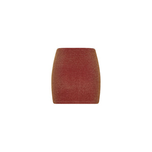 Ruched Tie Mini Skirt - Cinnamon