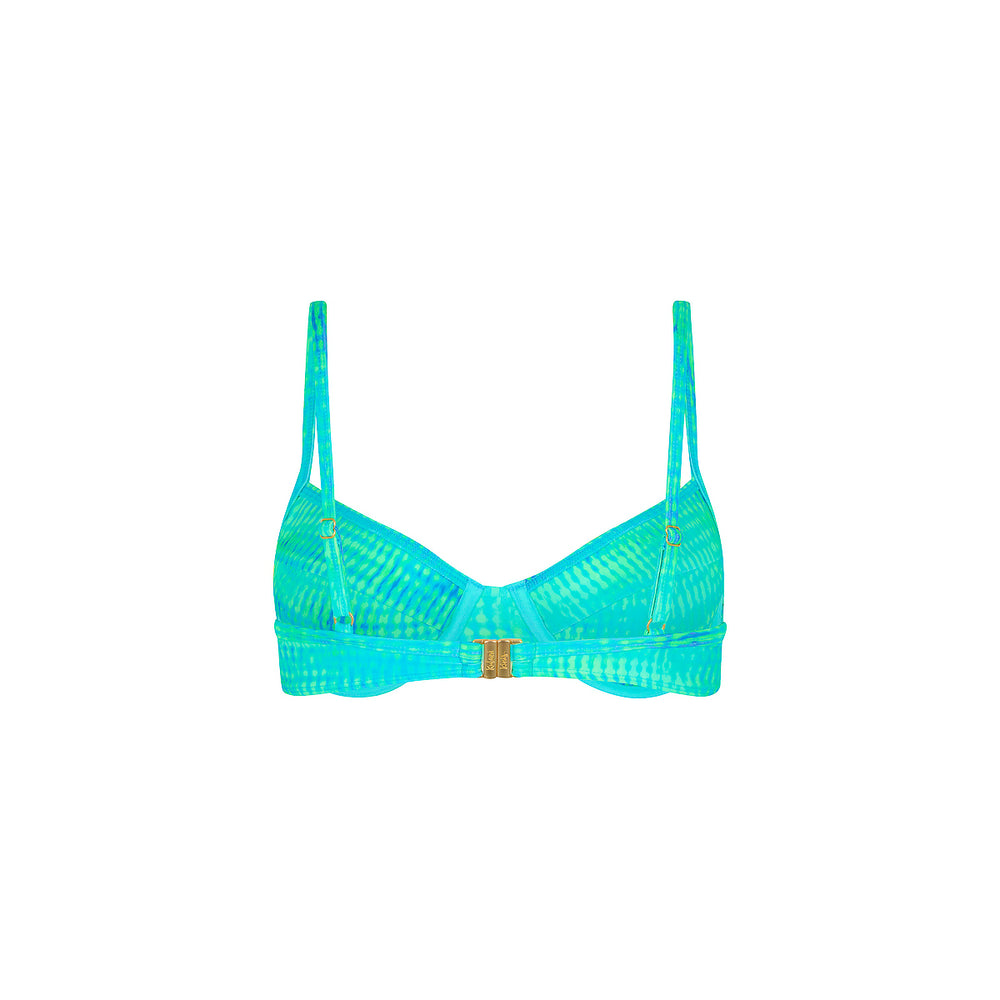 Ditzy Underwire Bra Bikini Top - Summer Seas