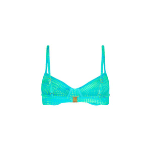 Ditzy Underwire Bra Bikini Top - Summer Seas
