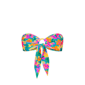 Strapless Bandeau Bikini Top - Paradise Pop