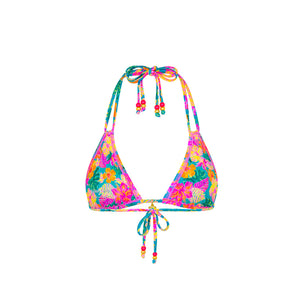 Halter Bralette Bikini Top - Paradise Pop