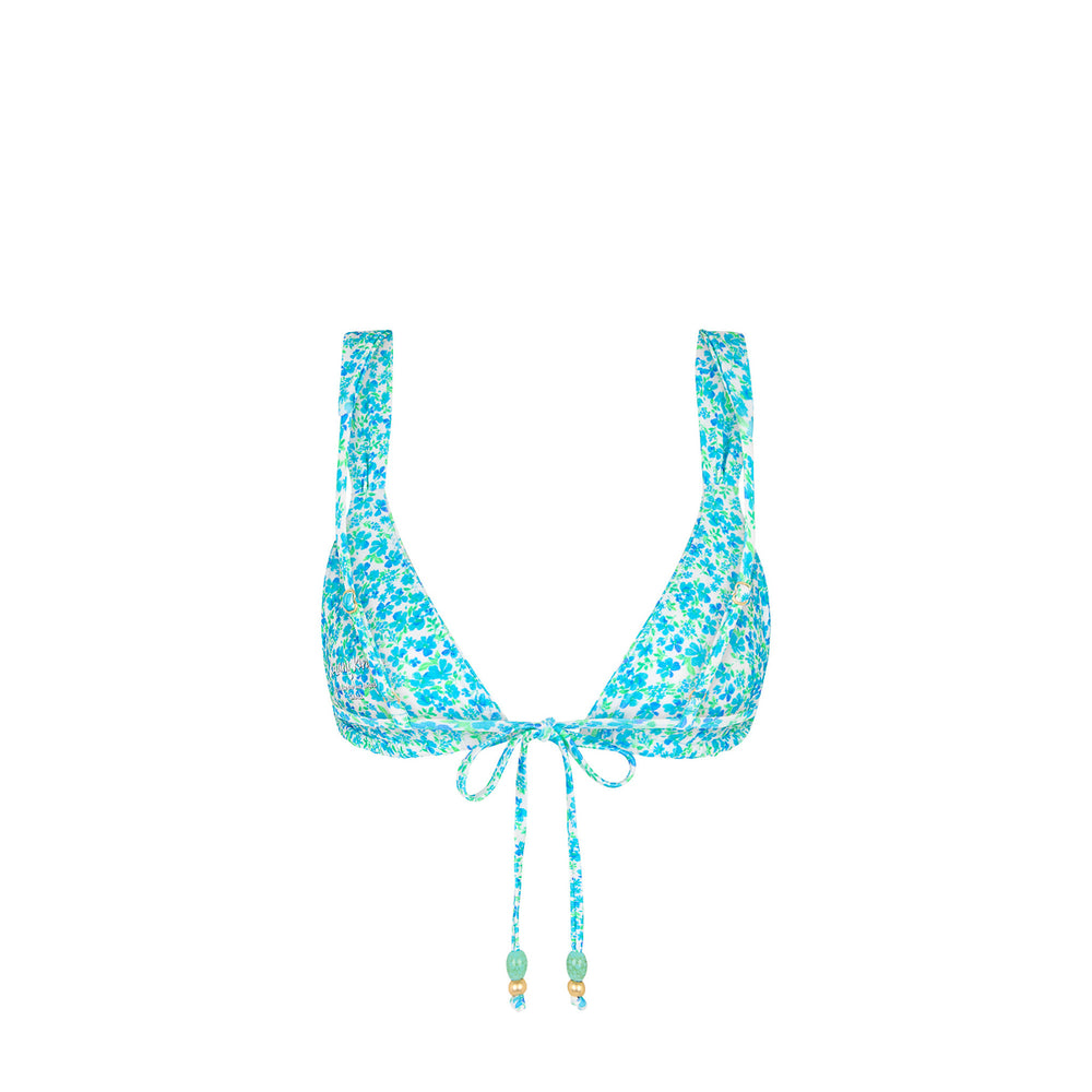 Slide Bralette Bikini Top - Ocean Aura
