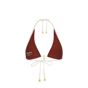 Bind Tie Halter Bikini Top - Cinnamon Sugar