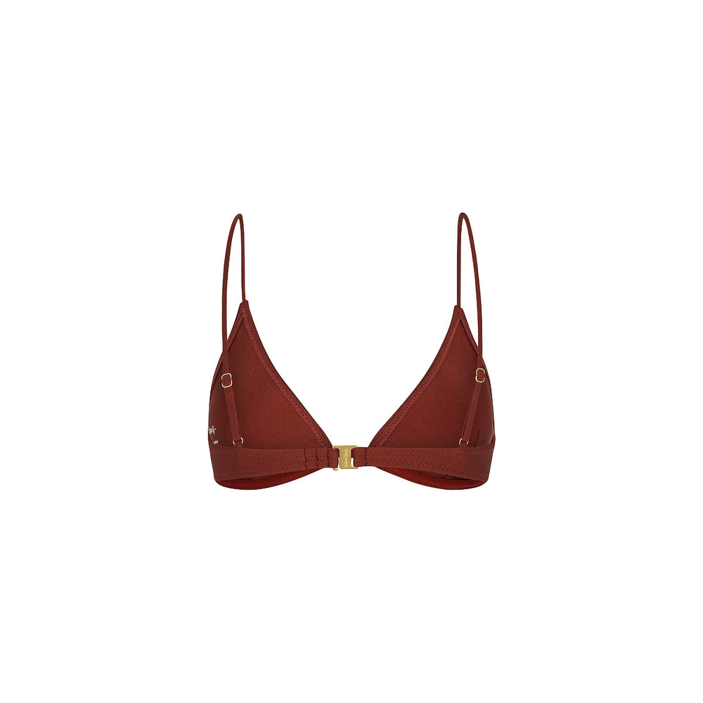 Underwire Triangle B-C Cup Bikini Top - Cinnamon Sugar