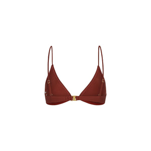 Underwire Triangle B-C Cup Bikini Top - Cinnamon Sugar