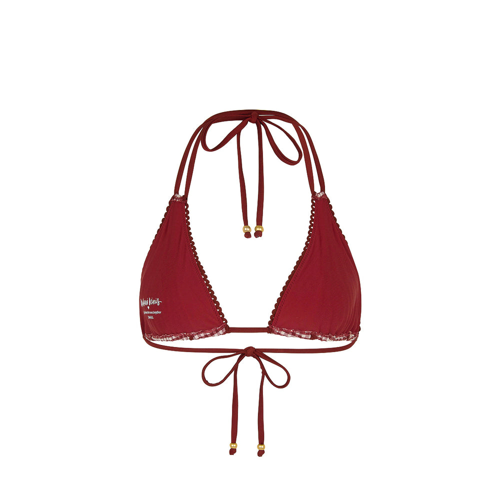 Decorative Panel Halter Bikini Top - Coco Kisses