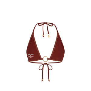 Ring Halter Bikini Top - Cinnamon