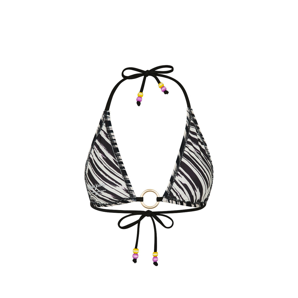 Ring Halter Bikini Top - Wild Honey