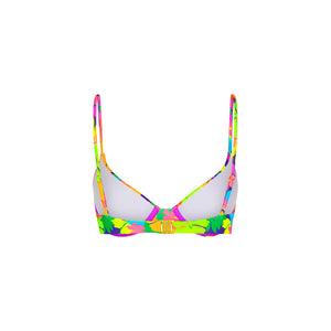 Slim Underwire Bra Bikini Top - Neon Sunset