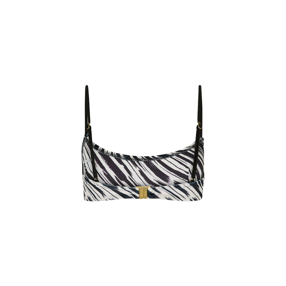 Invisible Underwire Crop Bikini Top - Wild Honey