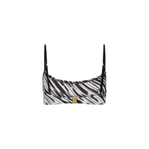 Invisible Underwire Crop Bikini Top - Wild Honey