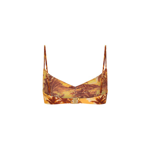 Gathered Mini Crop Bikini Top - Vintage Vacay