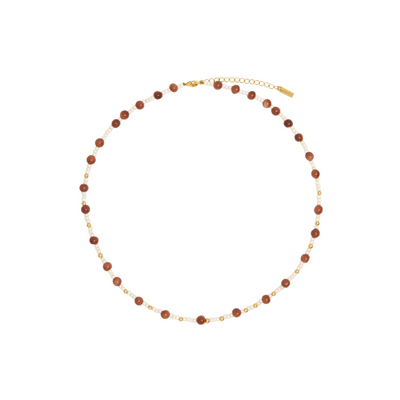 Beaded Gem Necklace - Coco