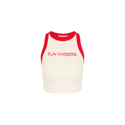 Bind Crop Tank Top - Samba Berry