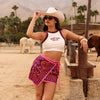Bind Crop Tank Top - Wild West