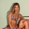 Bind Slim V Crop Bikini Top - Midnight Glow