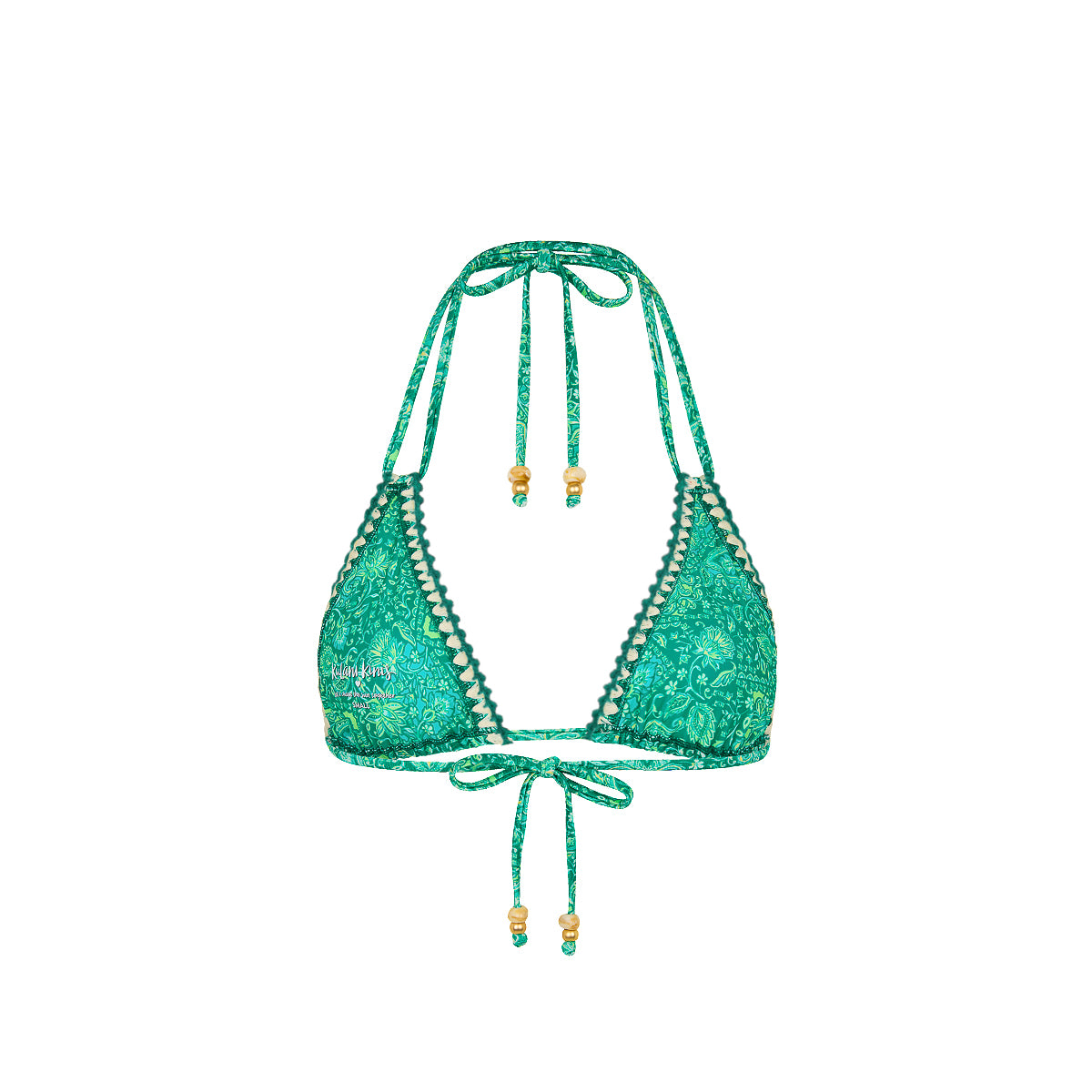Crochet Halter Bikini Top - Emerald Aura –Kulani Kinis