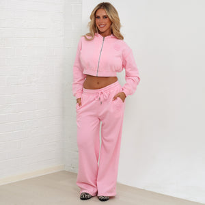 Cropped Zip Through Hoodie - Sugar Rush