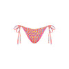 Dipped Cheeky Tie Bikini Bottom - Astro Pop