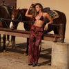 Draw String Resort Pants - Leopard Lasso