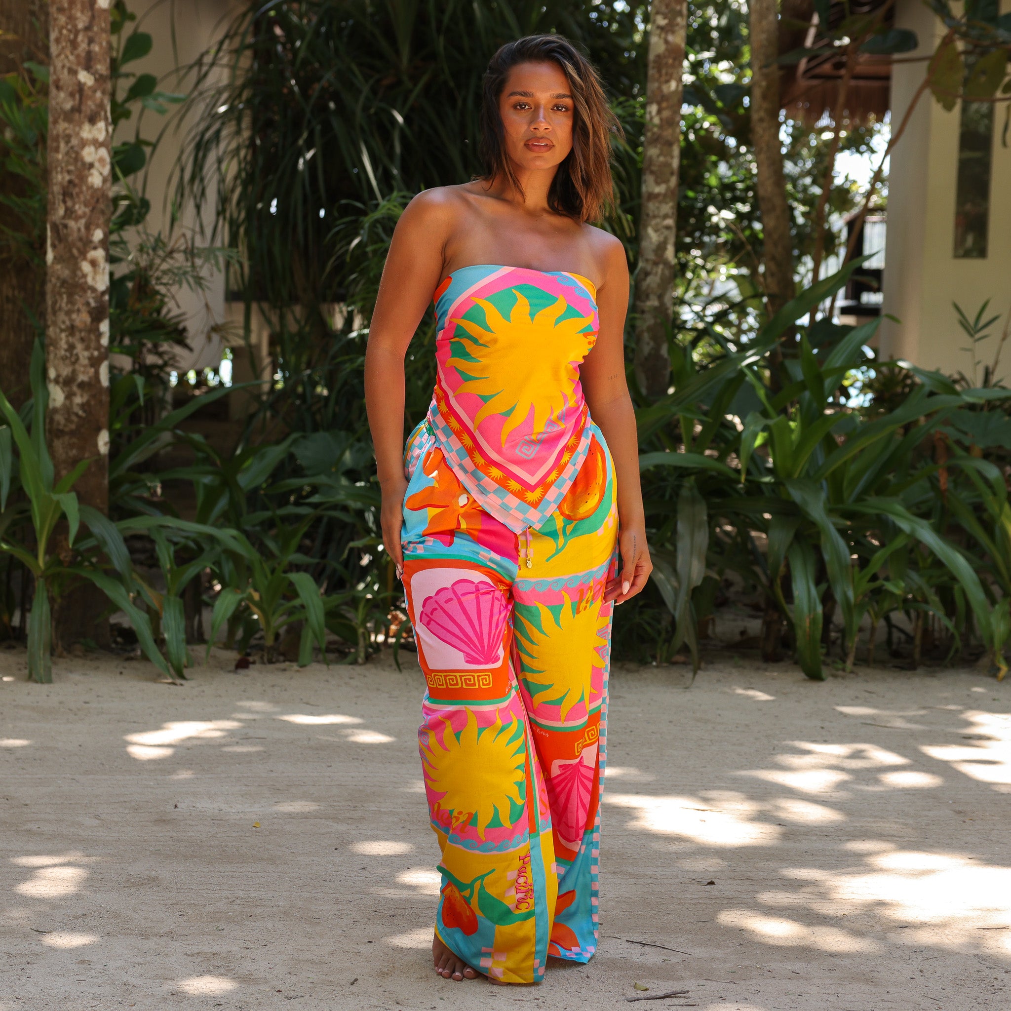 Drawstring Resort Pants - Sunkissed Coast –Kulani Kinis