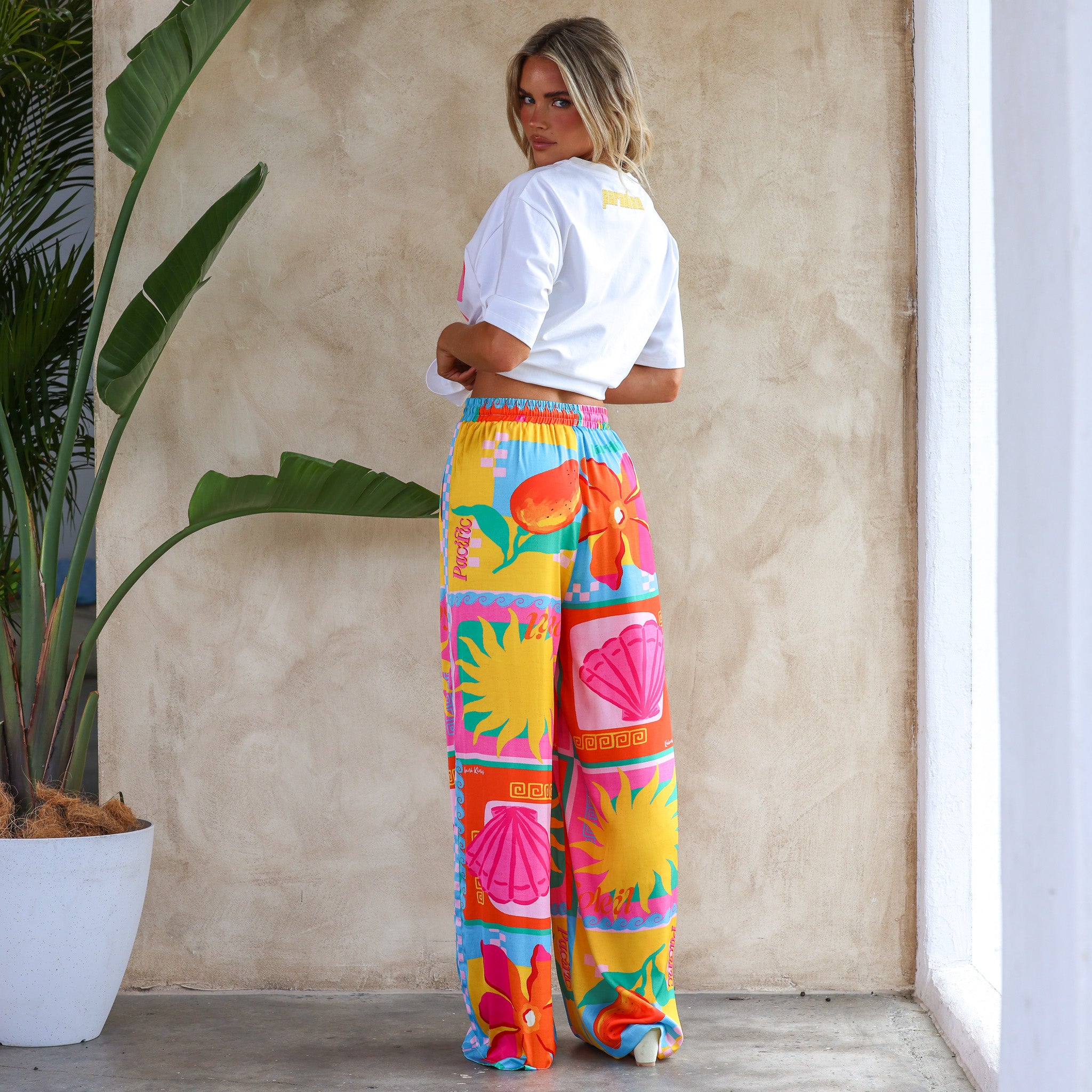 Drawstring Resort Pants - Sunkissed Coast –Kulani Kinis