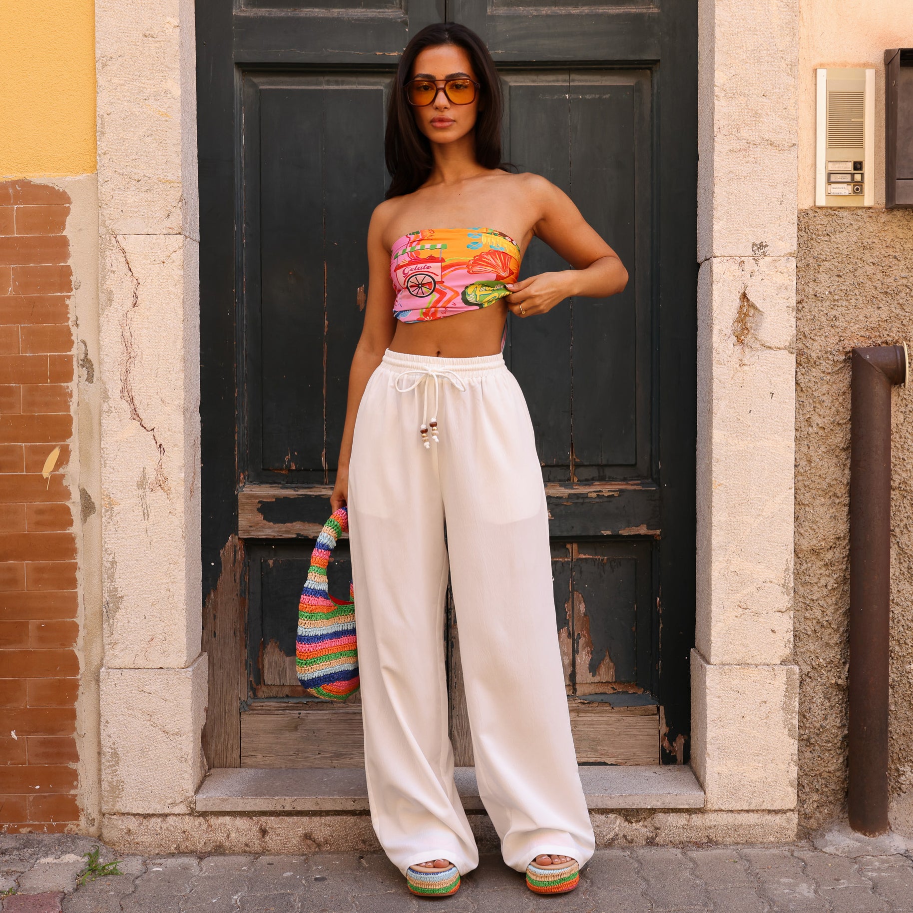 Drawstring Summer Pants - Whipped White –Kulani Kinis