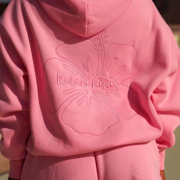 Embroidered Hoodie - Powder Puff