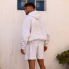 Embroidered Hoodie - Silver Stone
