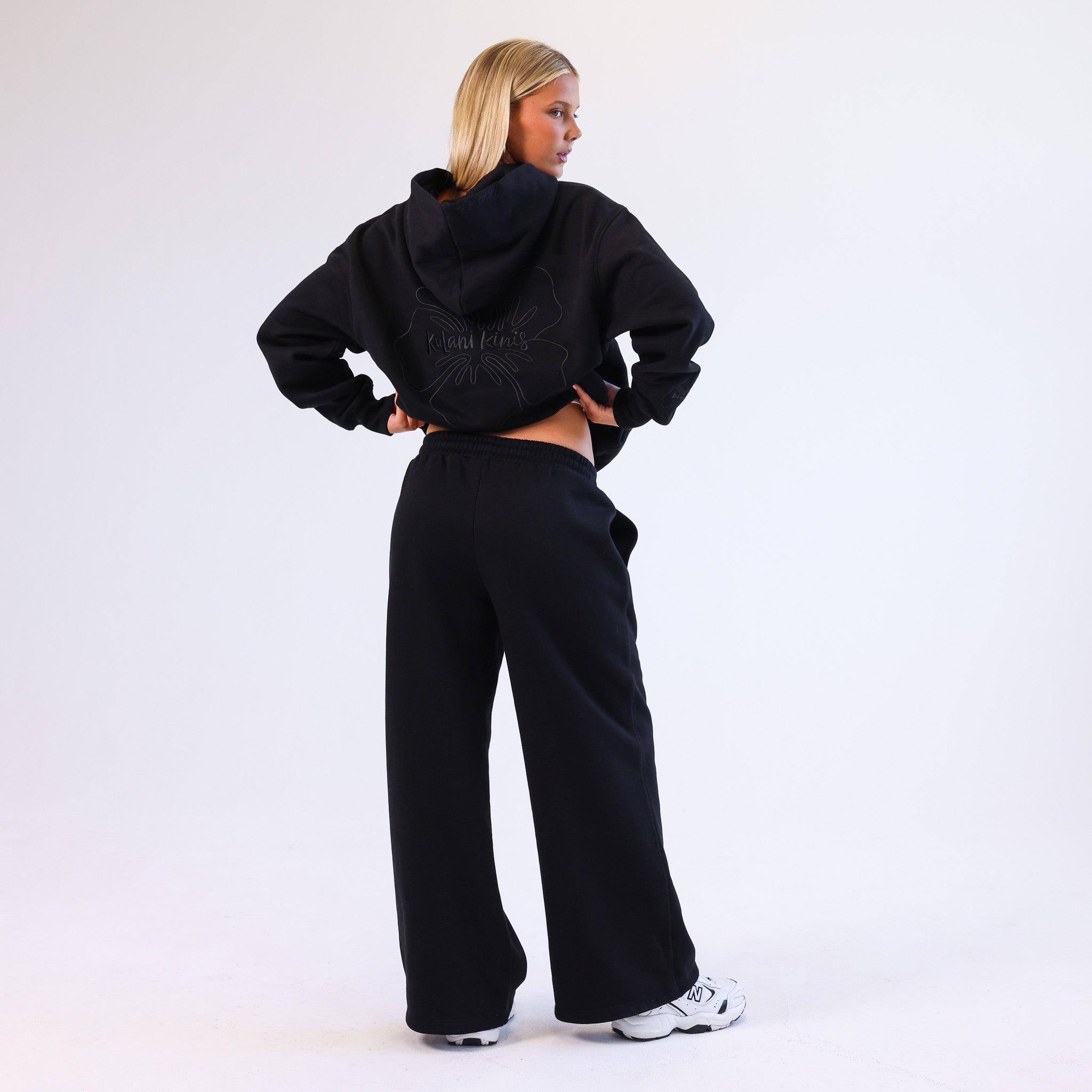 Embroidered Track Pants - Twilight Black –Kulani Kinis