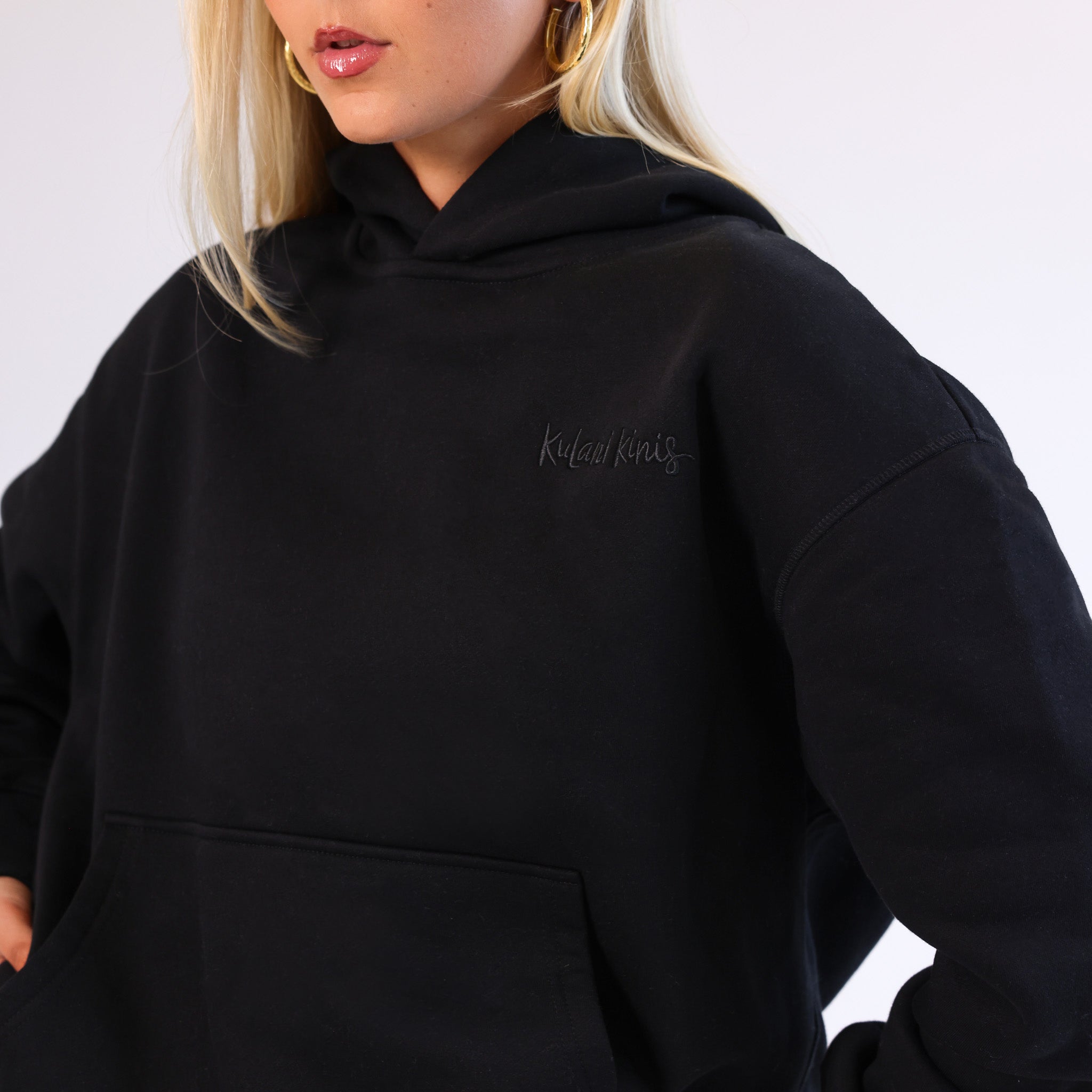 Embroidered Hoodie - Twilight Black –Kulani Kinis