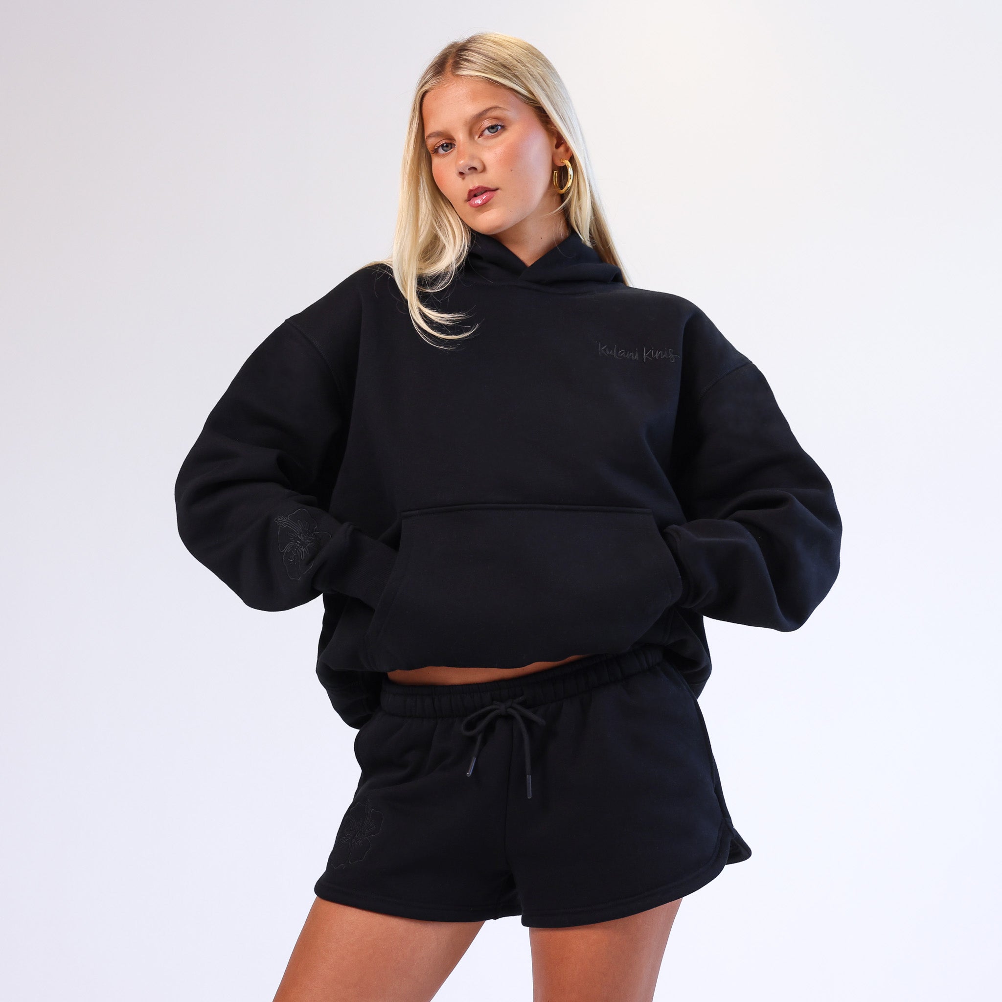 Embroidered Hoodie - Twilight Black –Kulani Kinis