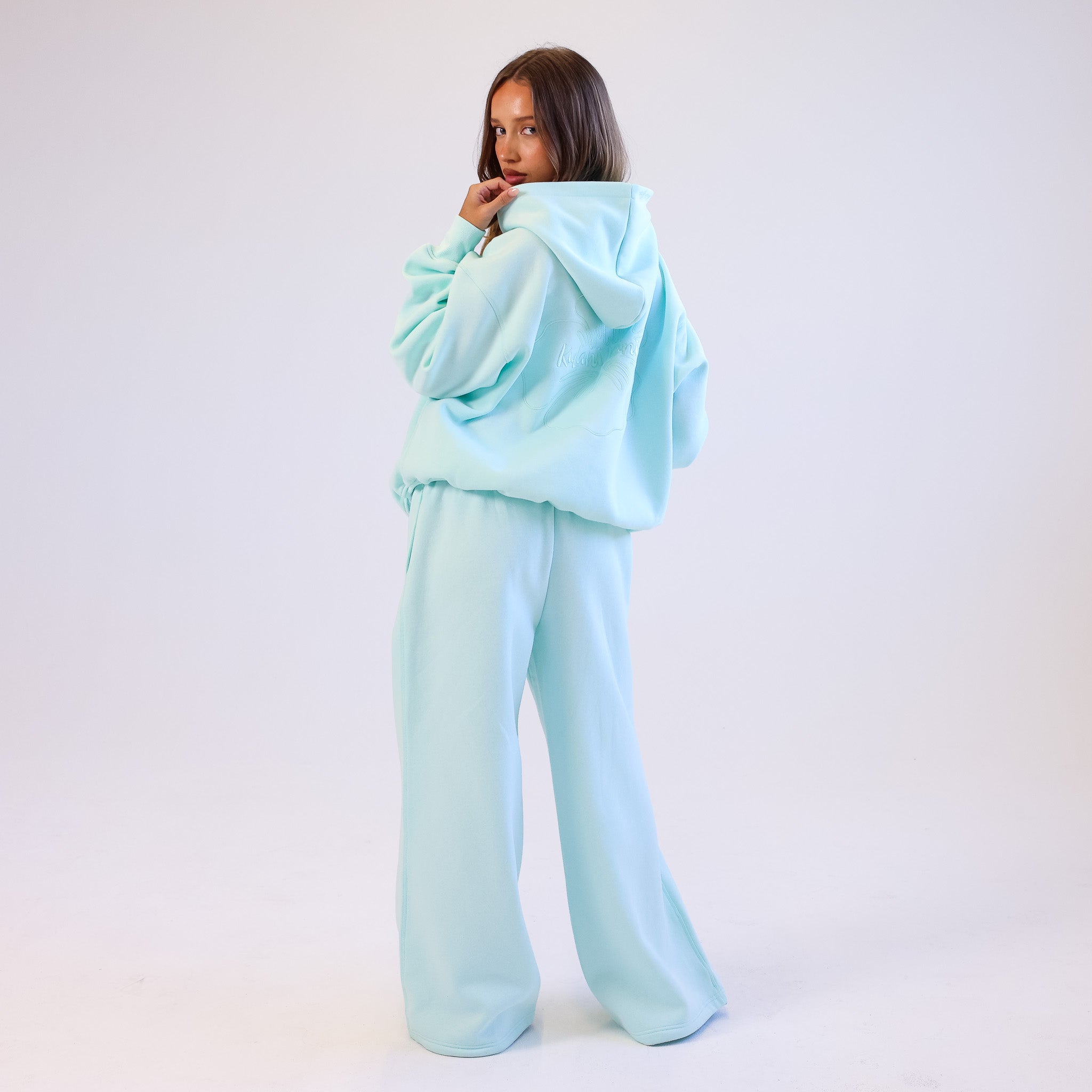 Embroidered Track Pants - Jelly Mint –Kulani Kinis