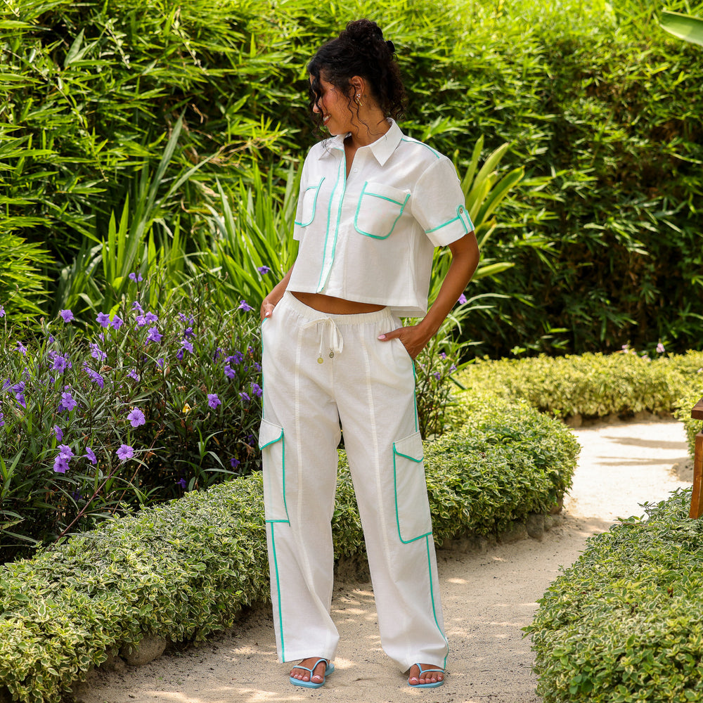 Essential Cargo Pants - Crystal Tides