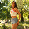 Frayed Jean Shorts - Darling Denim