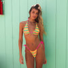 Frill Halter Bralette Bikini Top - Sunshine Lover