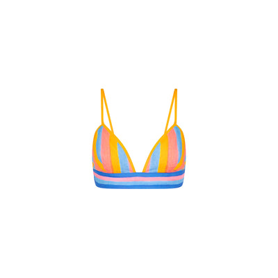 Bralette Crop Top - Seaside Stripe