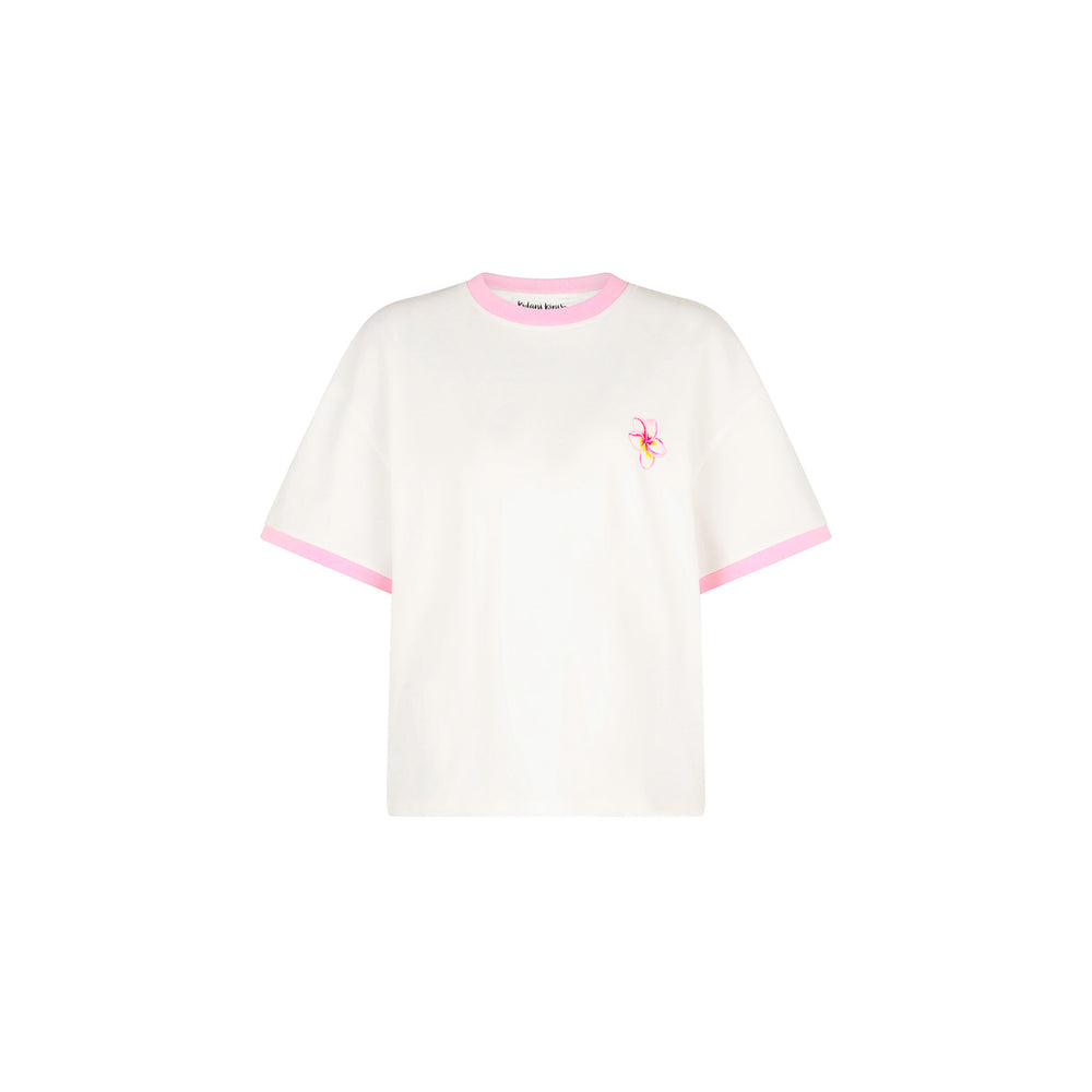 Boyfriend Bind Tee - Hibiscus Paradise