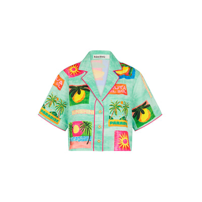 Short Sleeve Summer Shirt - Ocean Honey