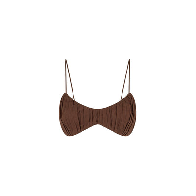 Ruched Bralette Top - Coco