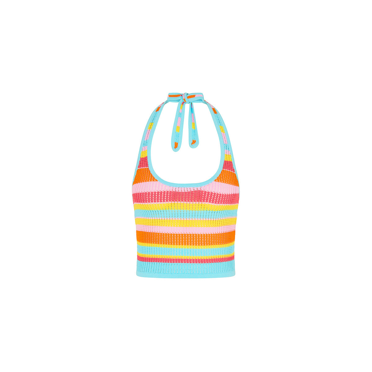 Knit Halter Tie Top - Sunset Strip –Kulani Kinis