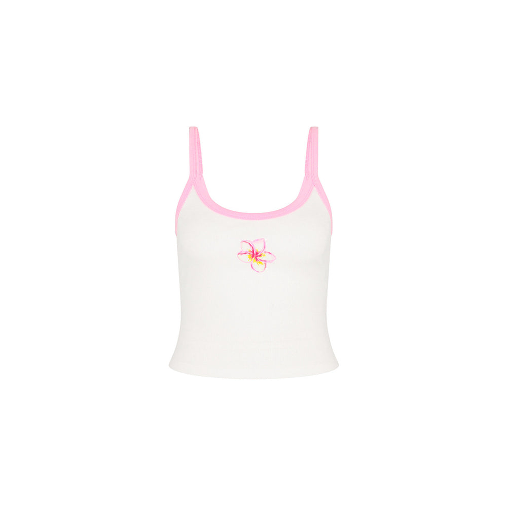 Scoop Printed Tank - Hibiscus Paradise