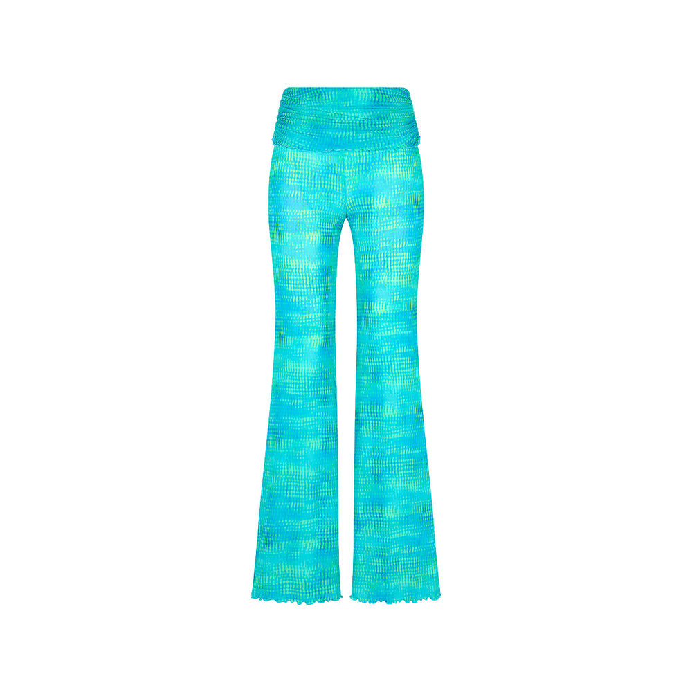 Mesh Flare Pants - Summer Seas