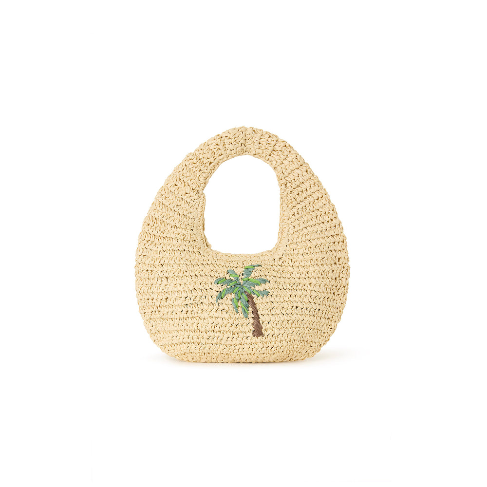 Straw Mini Bag - Palm Breeze