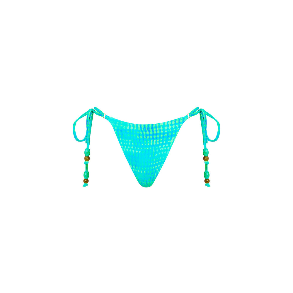 Thong Tie Side Bikini Bottom - Summer Seas
