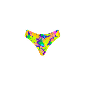 Mid-Rise Brazilian Bikini Bottom - Neon Sunset